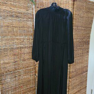 Kobi Halperin Rosanne Black Maxi Dress NWT $398 Size M Mock Drawstring Lined